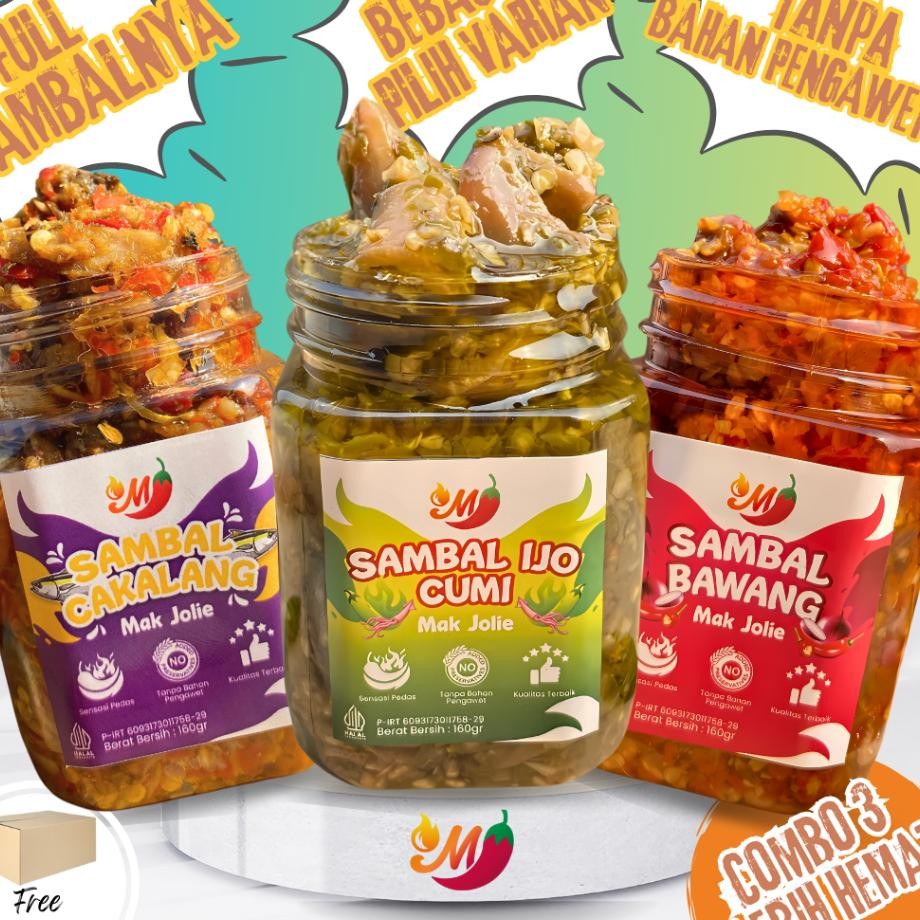 

Ter Ii 3 Ambal Ma Jolie 160Gr Combo 3 Ambalbawang Ambalcu Ambalterai Ambalcaalang