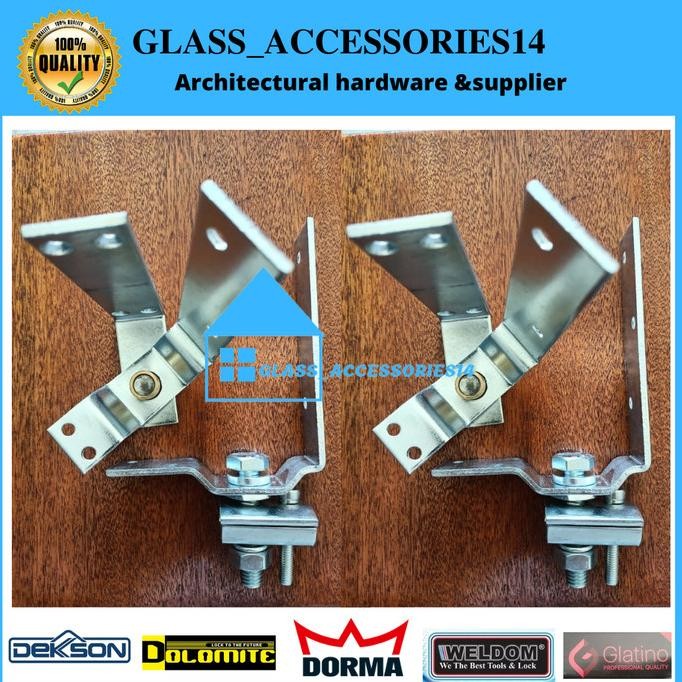 NEW PIVOT ENGSEL PINTU LIPAT ALUMINIUM ATAS DAN BAWAH