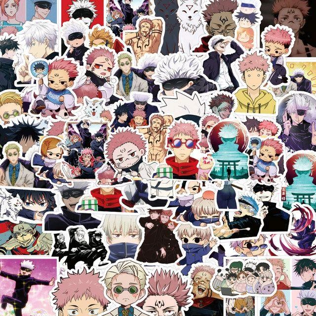 TERJAMIN Stiker Pack Anime Jujutsu Kaisen Stiker Jujutsu Kaisen Stickers Satoru Gojo Stiker Anime