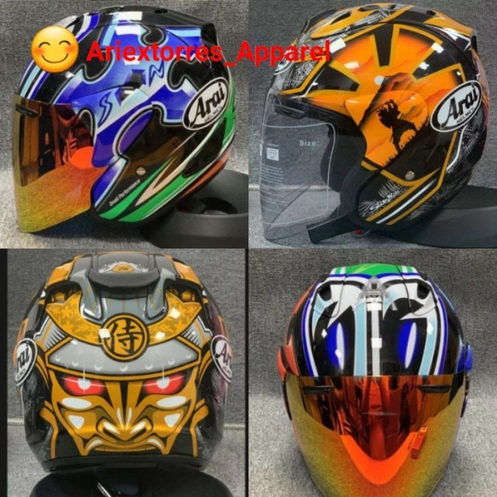 PRODUK TERBATAS AKS5147 HELM HALF FACE ARAI CLONE 1 1 Helm Aksesoris Pengendara Motor
