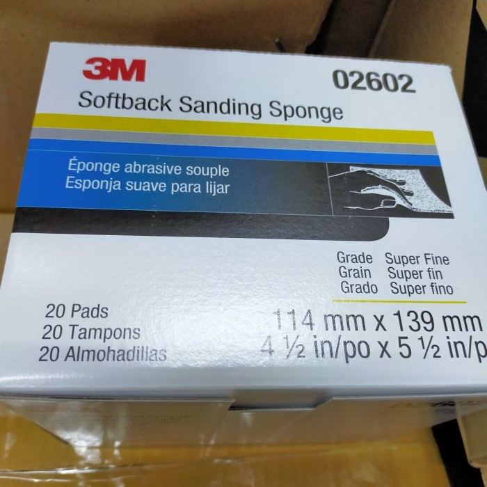 sofback sanding sponge 3m superfine amplas