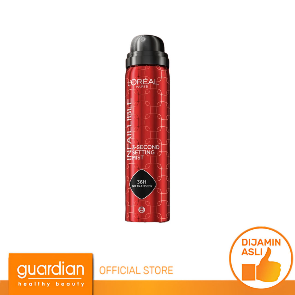 L'Oreal Paris Infallible 3-Second Setting Mist 75ml - Mengunci Makeup Dalam 3-Detik Selama 36 JAM