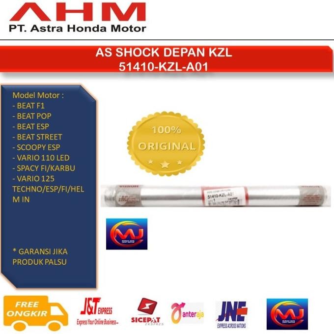 AS SHOCK/PIPA SHOCK DEPAN BEAT FI/ESP/VARIO 125/150/AHM/ORIGINAL Terlaris