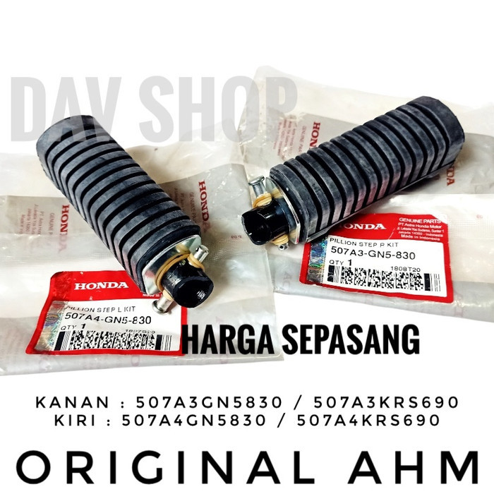 Karet Step Footstep Belakang Supra X Fit 125 Kirana Kharisma Ori Ahm