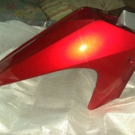 Spakbor Depan Warna Merah Kawasaki Zx130 Original Kmi