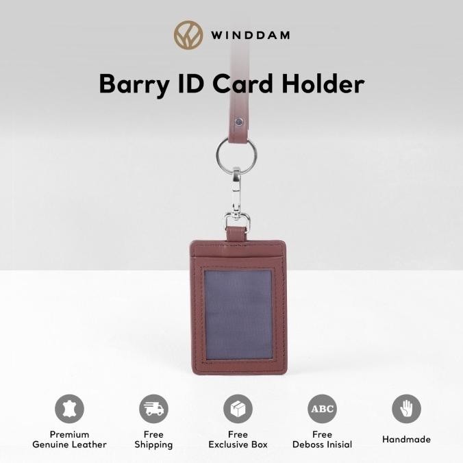 

WINDDAM - ID Tag / Name Tag / ID Card Holder Kulit Asli - Barry