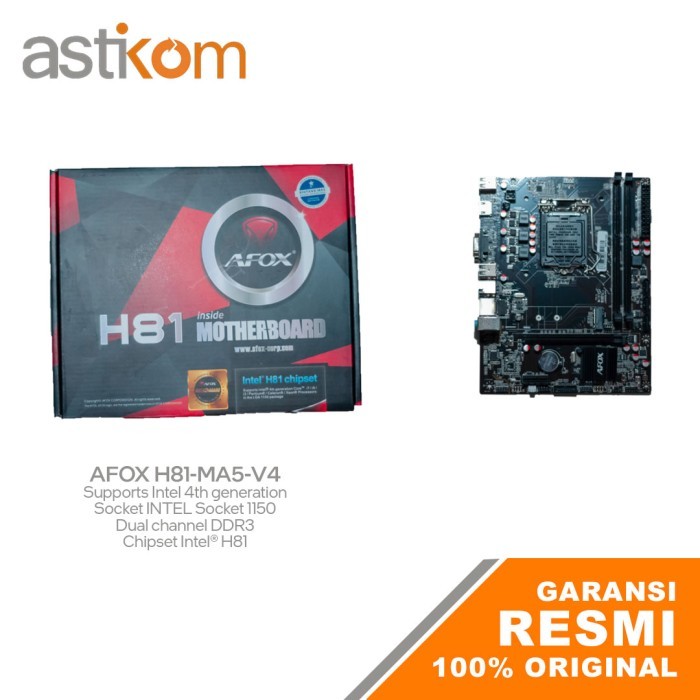 Afox H81-Ma5-V4 Nvme Lga 1150
