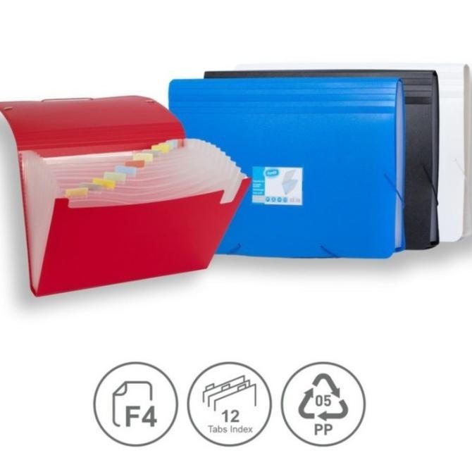 

BANTEX EXPANDING FILE MAP HARMONIKA SIZE FOLIO F4 - 12 KANTONG STOK TERBATAS