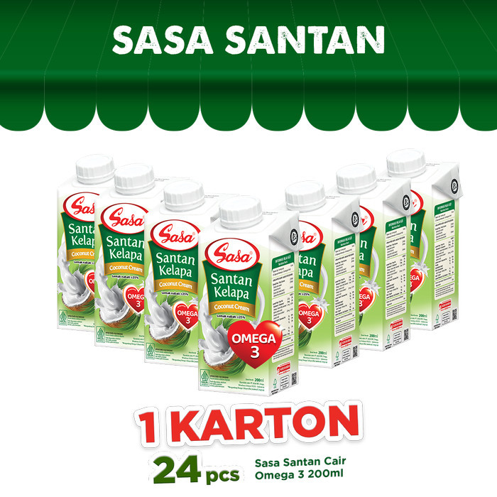 

terbaru !!! sasa santan cair 200ml - 24pcs (1 karton) ready