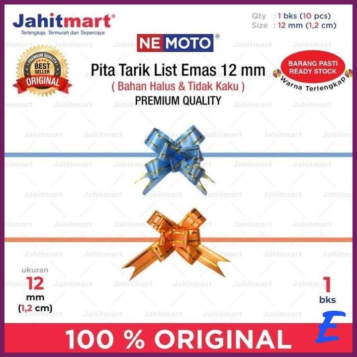 

| JH | PITA TARIK LIST EMAS 12 MM (1,2 CM)
