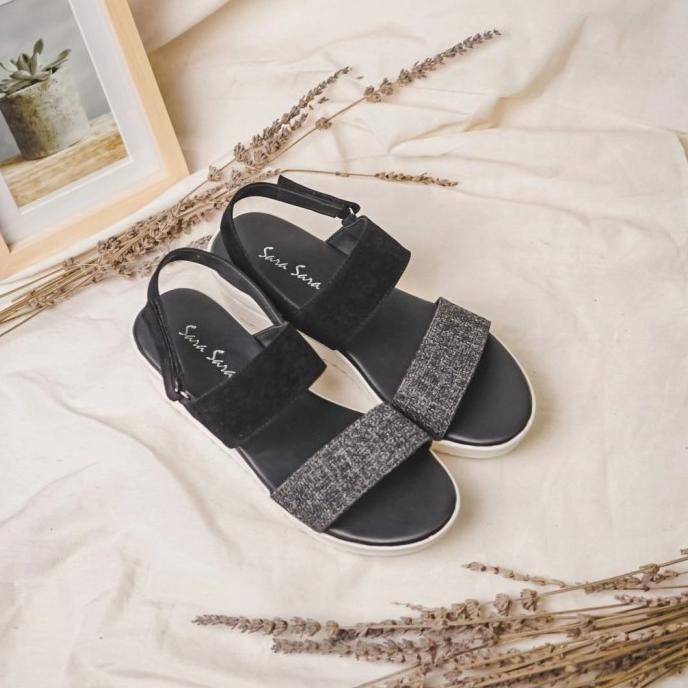 Super Murah, Sepatu Sandal Wanita Wedges Tali Pesta Formal Branded Bellina