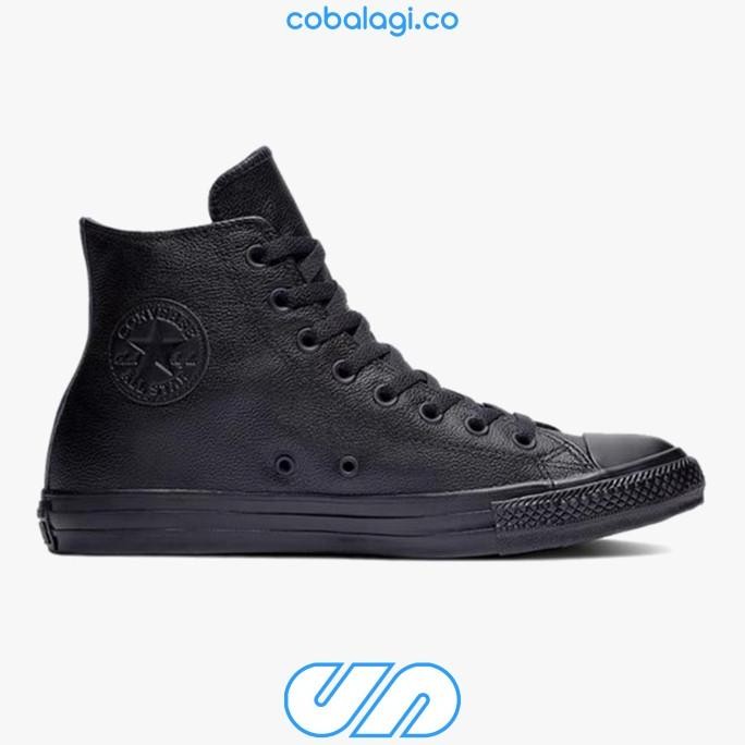 

CONVERSE CHUCK TAYLOR HI FULL BLACK LEATHER FULLBLACK ORIGINAL PT MAP STOK TERBATAS
