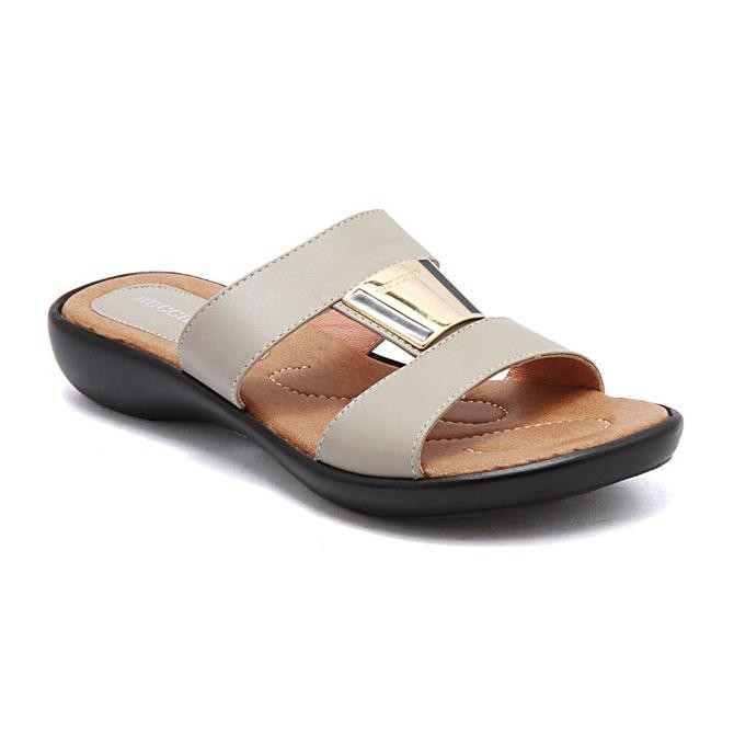 Best Promo, Sandal Wedges Wanita Buccheri Orinka Krem