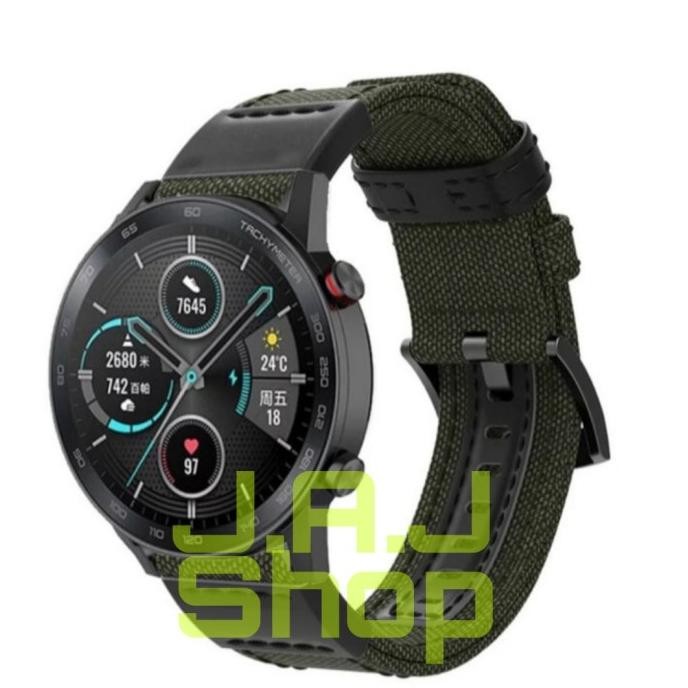 STRAP NYLON NILON WOVEN HONOR MAGIC WATCH 2 46MM TALI JAM WATCH BAND Stok Terbatas