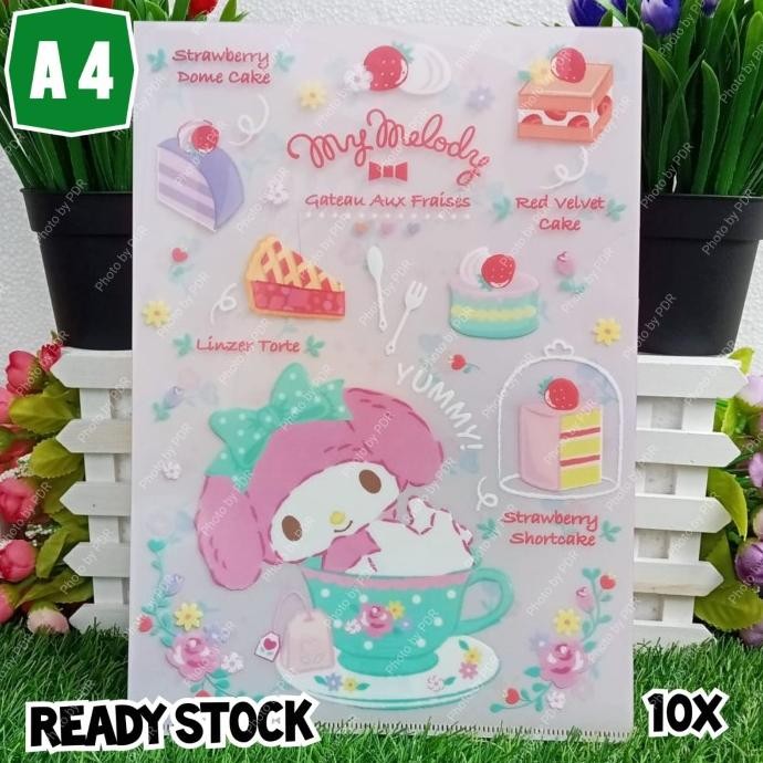 

MAP FOLDER A4 SANRIO ORIGINAL MY MELODY SHORT CAKES STOK TERBATAS