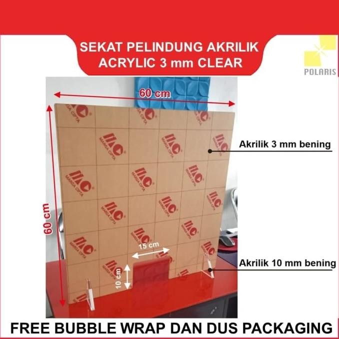 

TERBARU - Sekat Pembatas Akrilik Penjual Dan Pembeli Anti Corona Covid 19