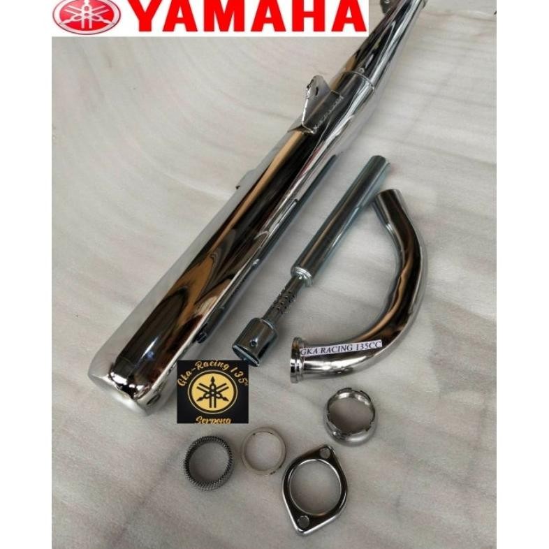 ORIGINAL knalpot standar rx king full set eqw-68