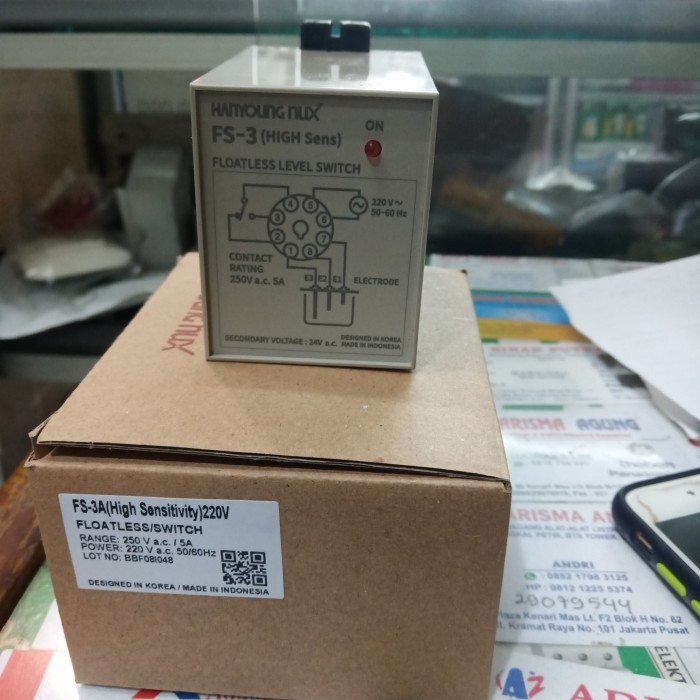 Floatless Level Switch Fs-3 Hanyoung Nux