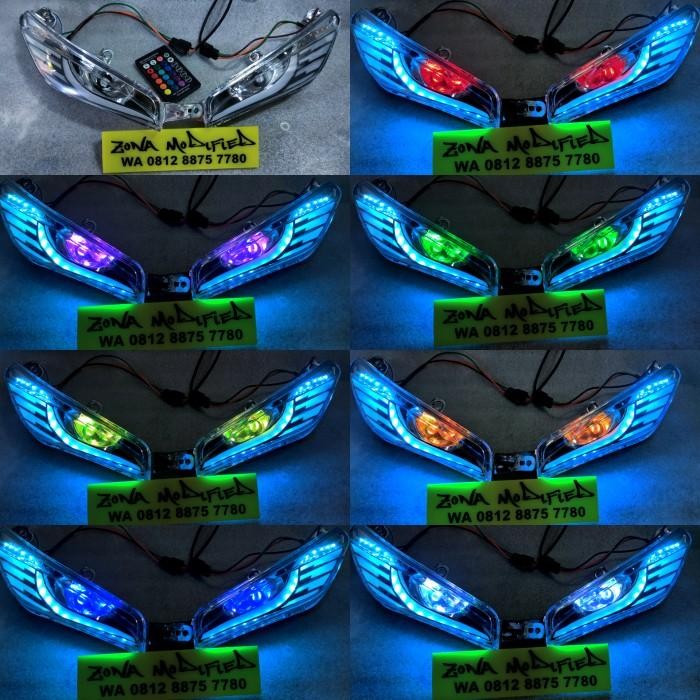 lampu variasi jupiter mx new 135 led Audi plus remote wireless Original