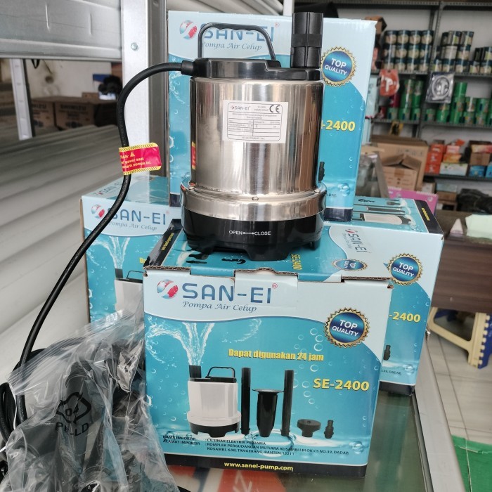 Pompa Celup Air Bersih San Ei Se 2400 Buat Kolam Ikan 50 Watt