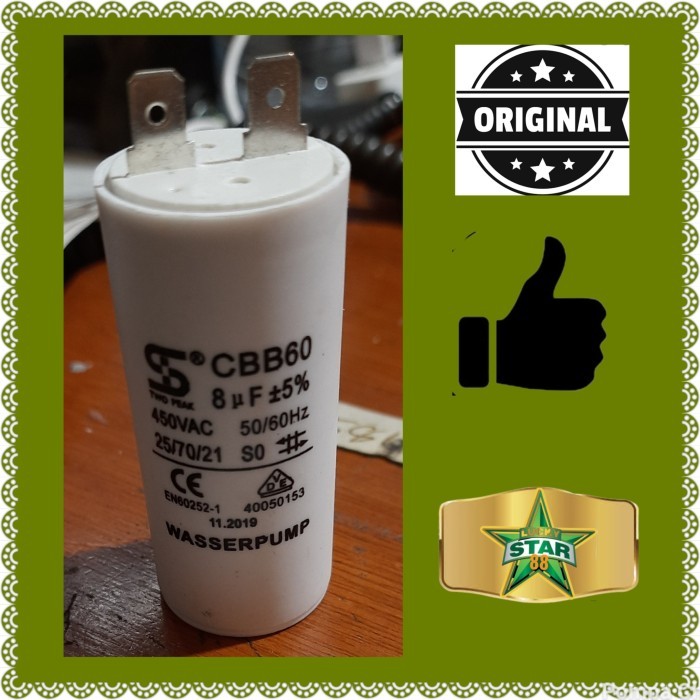 Kapasitor Pompa Air Wasser Pw 139 Ea 139Ea Pw139Ea 131 E Pw131E 131E