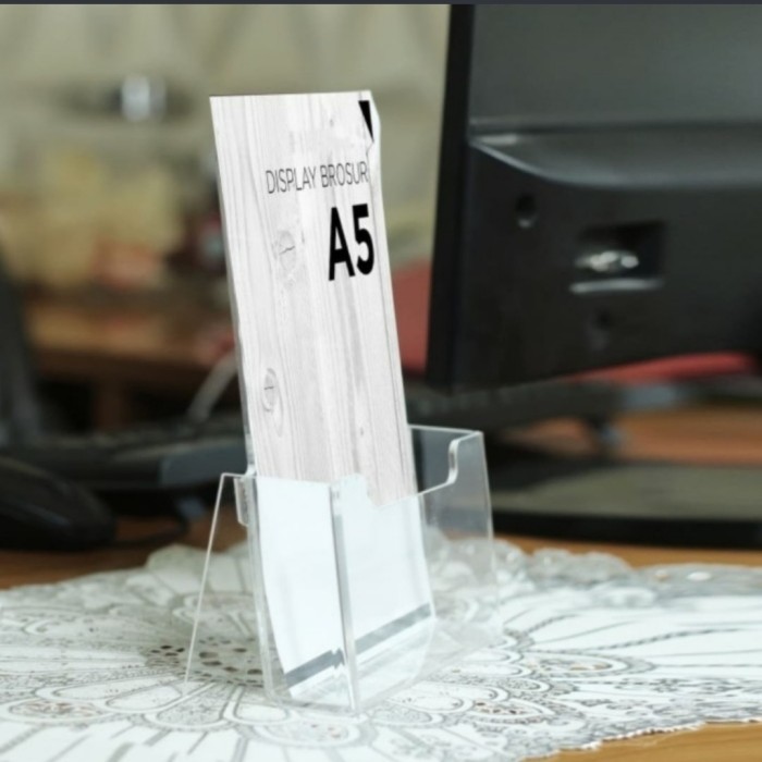 

TERBARU! akrilik tempat brosur a5 display