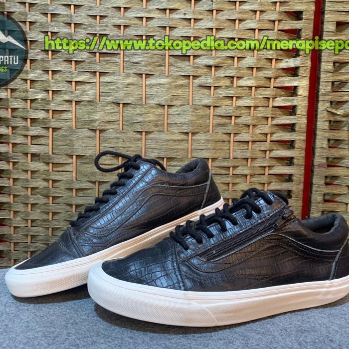 TERBARU vans leather zipper