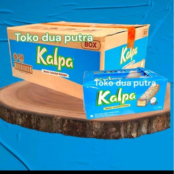 

Kalpa wafer coklat kelapa Box 1 karton isi 8 box