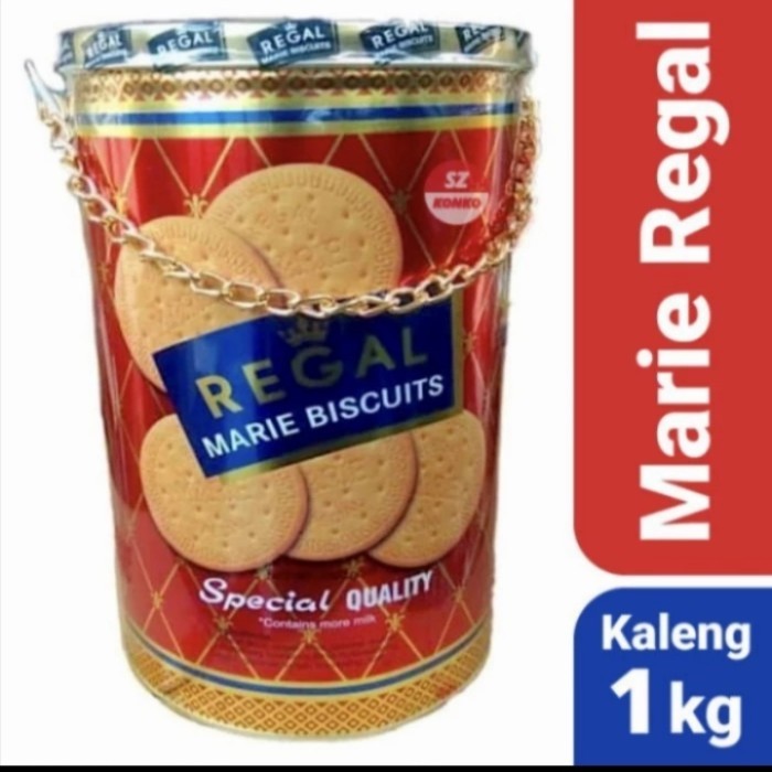 

Regal marie biscuits kaleng 1kg kue roti lebaran murah