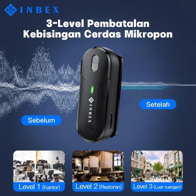 INBEX M8 Mikrofon Wirless Lavalier Microphone Mic Clip-on Plug&Play