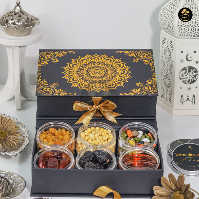

Hampers Sehat Madu Yaman Kurma Ajwa Cemilan Sehat parsel Ramadhan