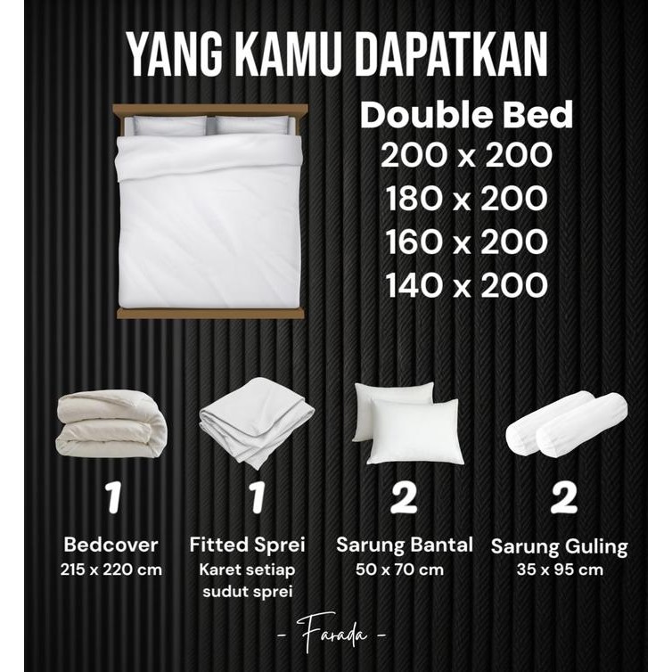 (Widani Store ) Bedcover Set Motif Panda Nap Blue Asli 100%