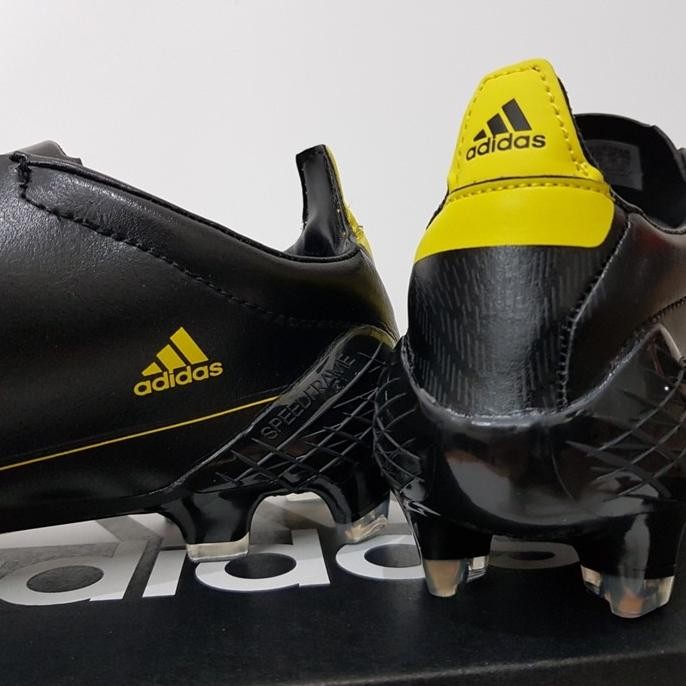 Sepatu Bola Adidas F50 X Ghosted Adizero Core Black Yellow Original Terlaris