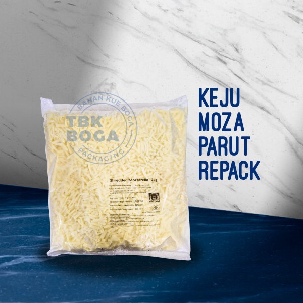 

Keju Mozarella Shredded ( 500 gr, 2 kg ) Dairy Partner Parut Mozarela Cheese Frozen UK