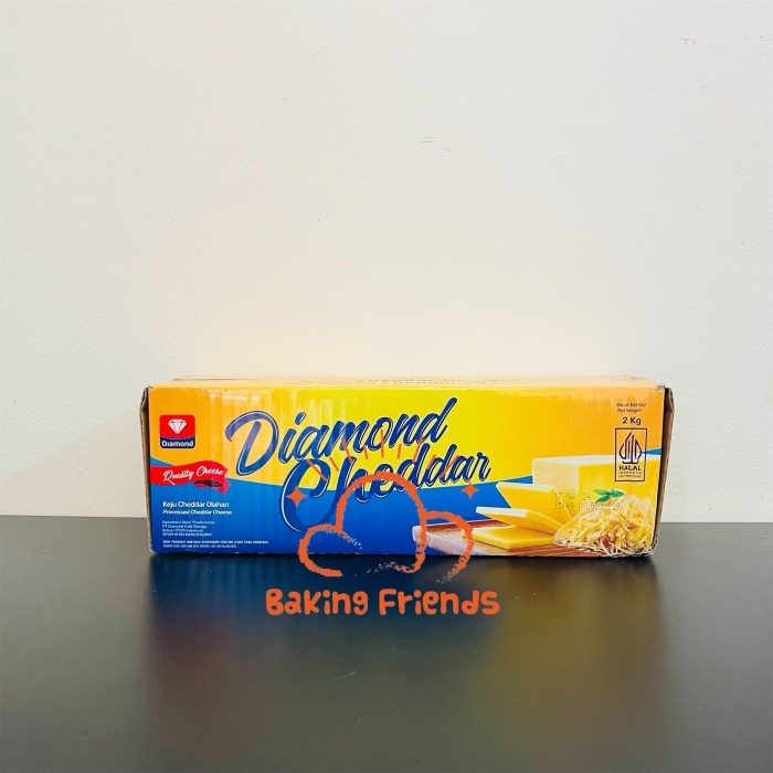 

KEJU CHEDDAR DIAMOND 2KG/CHEDDAR CHEESE DIAMOND