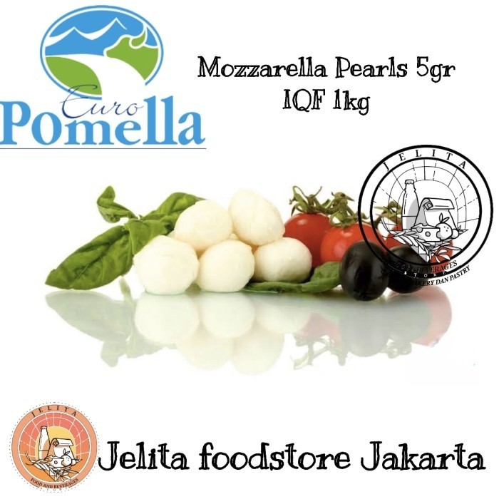 

Europomella Mozzarella Pearls 5gr IQF 1kg - Frozen