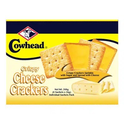 

Cowhead Crispy Crackers - Cheese 8 x 26g