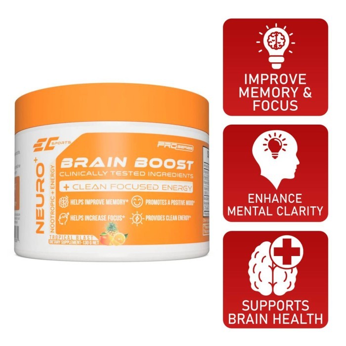 

EC Sports Neuro+ Brain Boost Memory Supplement 130 G