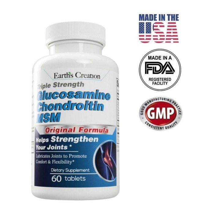 

Earth's Creation Triple Strength Glucosamine Chondroitin 60 per pack