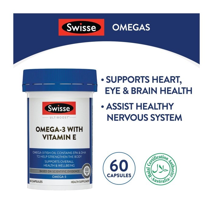 

Swisse Ultiboost Omega-3 With Vitamin E