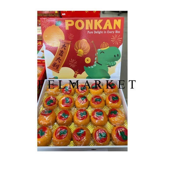 

Jeruk Ponkam Dinofresh XL Isi 20 Pcs / Hampers Buah Imlek / Box