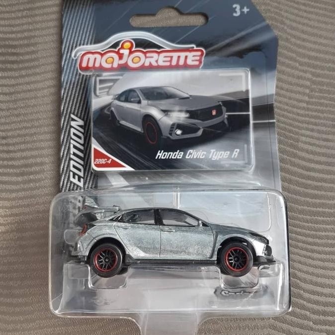 Majorette Honda Civic Type R Silver Zamac