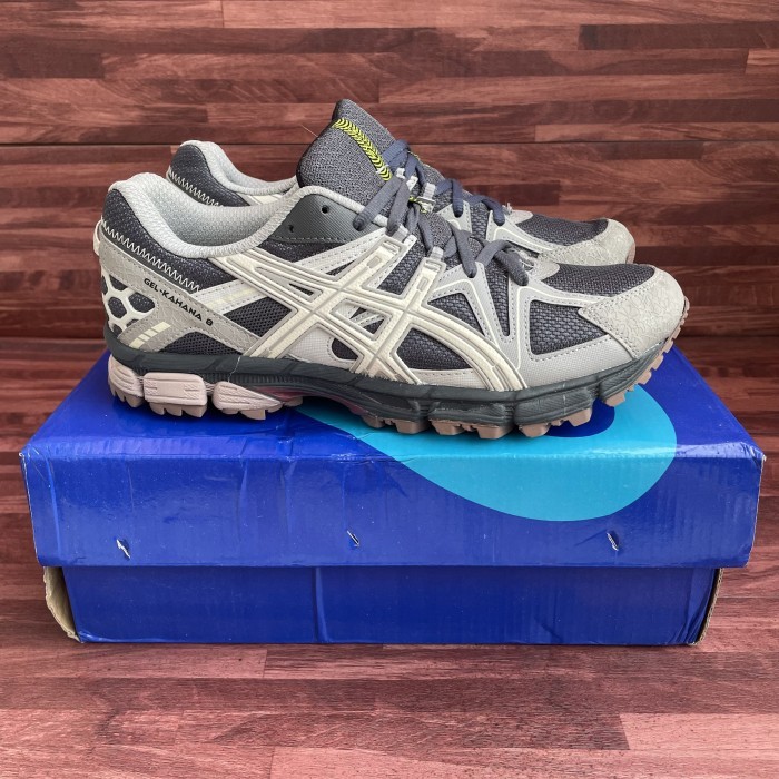 Terbaru Asics Gel Kahana 8 Trail Black Grey Original Best Seller