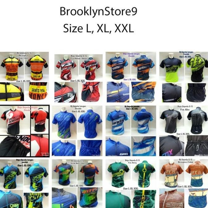 BAJU SEPEDA KAOS JERSEY SEPEDA LENGAN PENDEK
