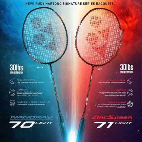 raket badminton yonex promo nanoray 68 light original