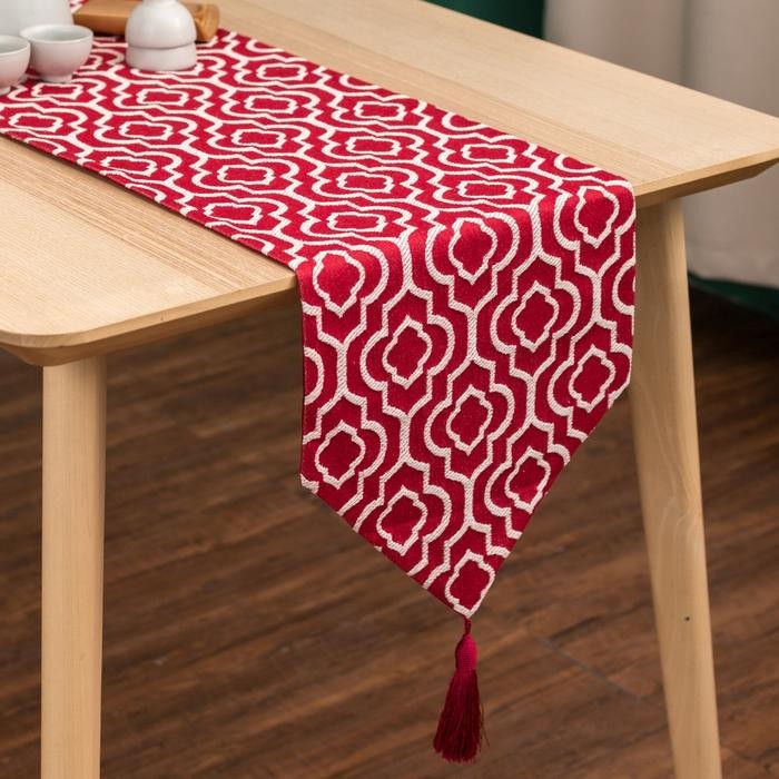 Taplak Meja Tamu Panjang Taplak Meja Tengah Table Runner Mewah Import