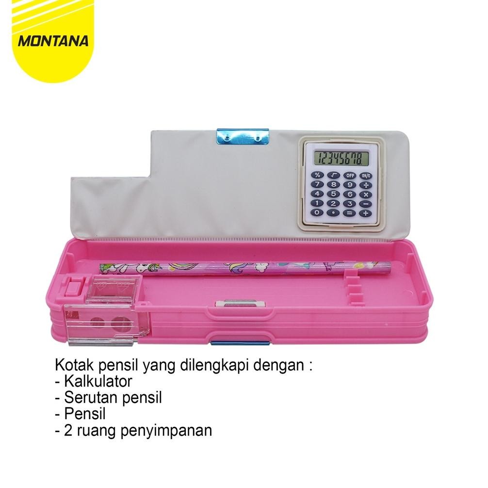 

Tw39 Montana Kotak Pensil / Study Set / Tempat Pensil Calculator Penco 102-1