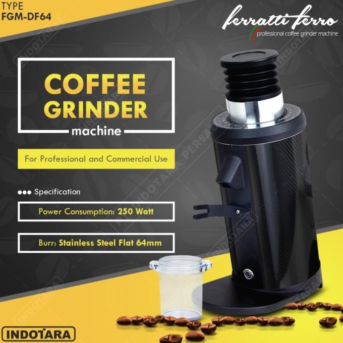 Coffee Grinder Ferratti Ferro Grinder Machine FGM DF64