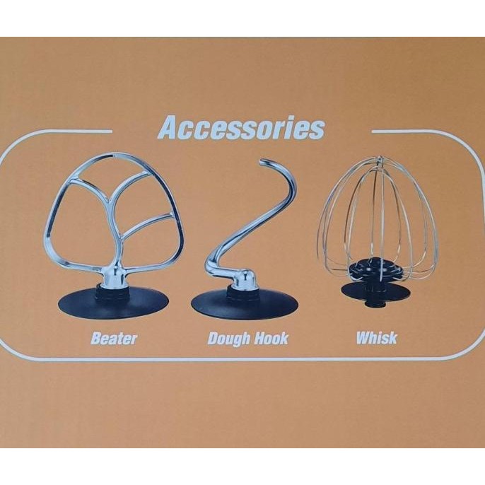 Pengaduk Pengocok adonan Mixer MITO MX-700 Beater Y Dough Hook Whisk