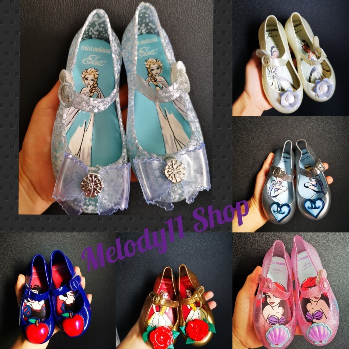 Sepatu Anak Mini Melissa Disney Princess/Jelly shoe Minimelissa Elsa